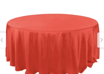 Red table linens
